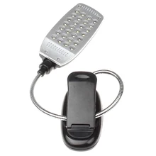 28 светодиодный светильник с зажимом, настольная лампа, белый светильник, черный