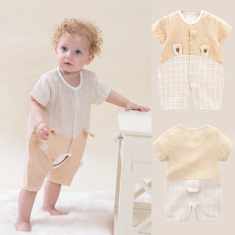 Baby Rompers Summer Clothes for Newborn Organic Cottons Baby Boy Romper