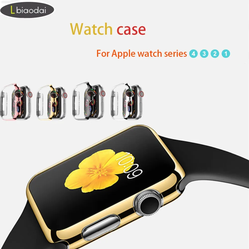 

Screen protective case For Apple Watch band 4 42mm 38mm strap iwatch 3 band 44mm/40mm Full coverage cover Watch band Accessories