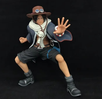 

20CM pvc Japanese anime figure ONE PIECE Portgas D Ace posture action figure collectible model toys