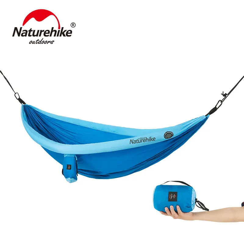

Naturehike 1-2 Person Outdoor Hammock Camping Hanging Sleeping Bed Swing Portable Double Chair Hammock