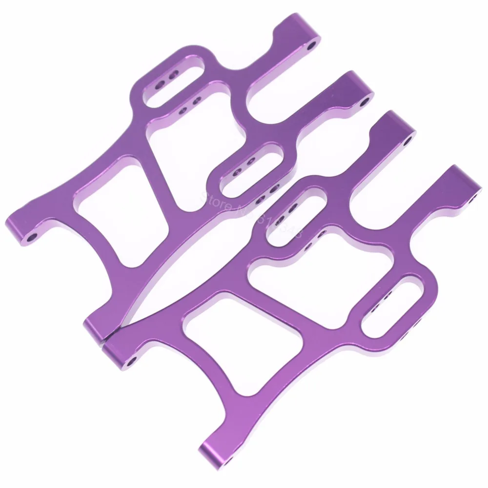 108019 Aluminum Front Lower Arms (L/R) For RC 1:10 Scale Redcat Volcano Epx (PRO) HSP Monster Truck Upgrade Parts Blue / Purple
