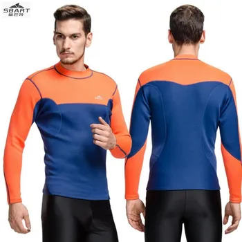 

Sbart 741 2MM split diving suits, wear long sleeved T-shirt jacket cold snorkeling diving, surfing swimming jellyfish clothing