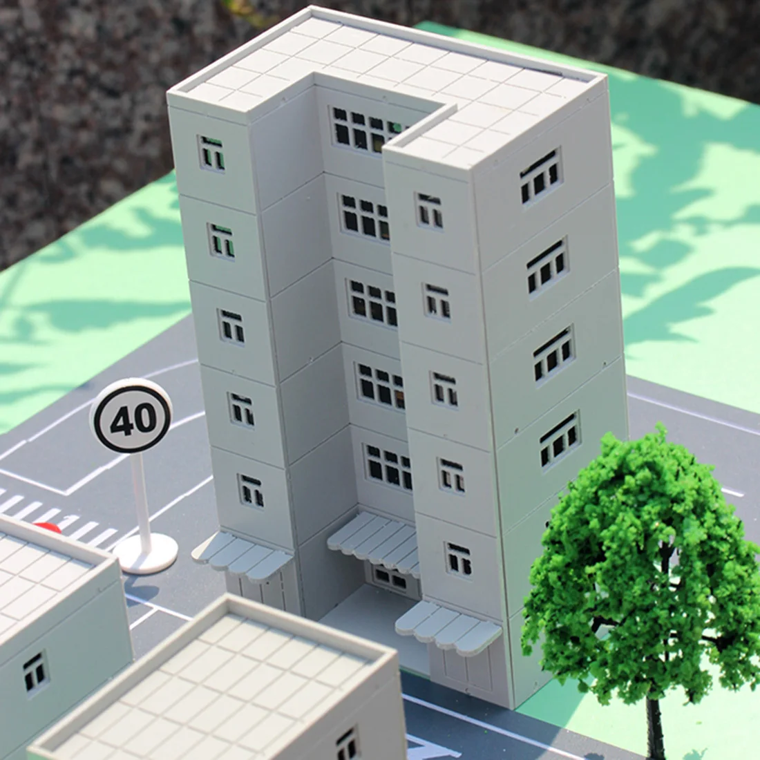  1:144 Building Office Building Model Urban Street Decoration For Model Sand Table - White