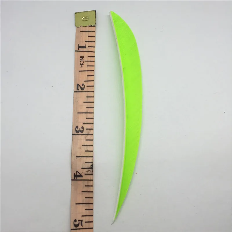 ONTFIHS 3 &quot4&quot 5 &quotДневной зеленую стрелку перья индейки для стрел Fletches аксессуары