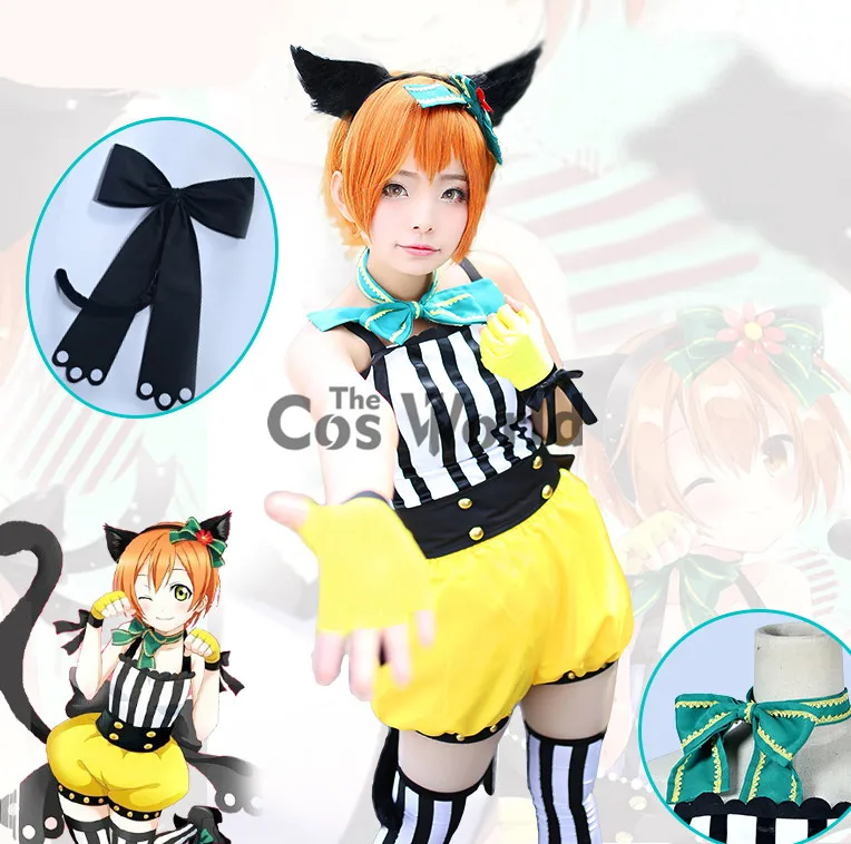 LoveLive! Love Live Hoshizora Rin Черный кот нарядное платье наряд аниме костюмы для