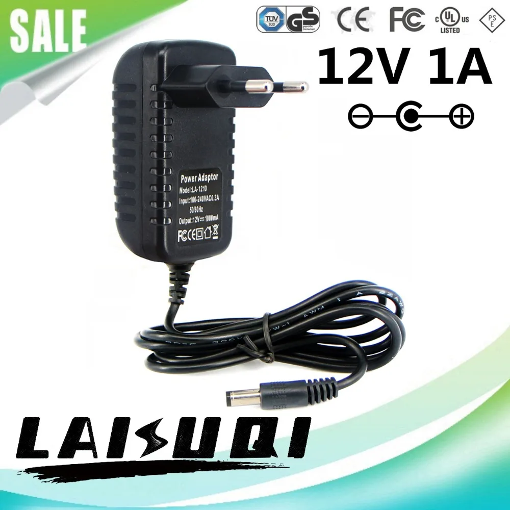 

50pcs 12v 1a 1000mA AC DC Adapter Power Supply Switching EU Plug 12v1a For led light Router CCTV Camera strip 220v to Hot Sale