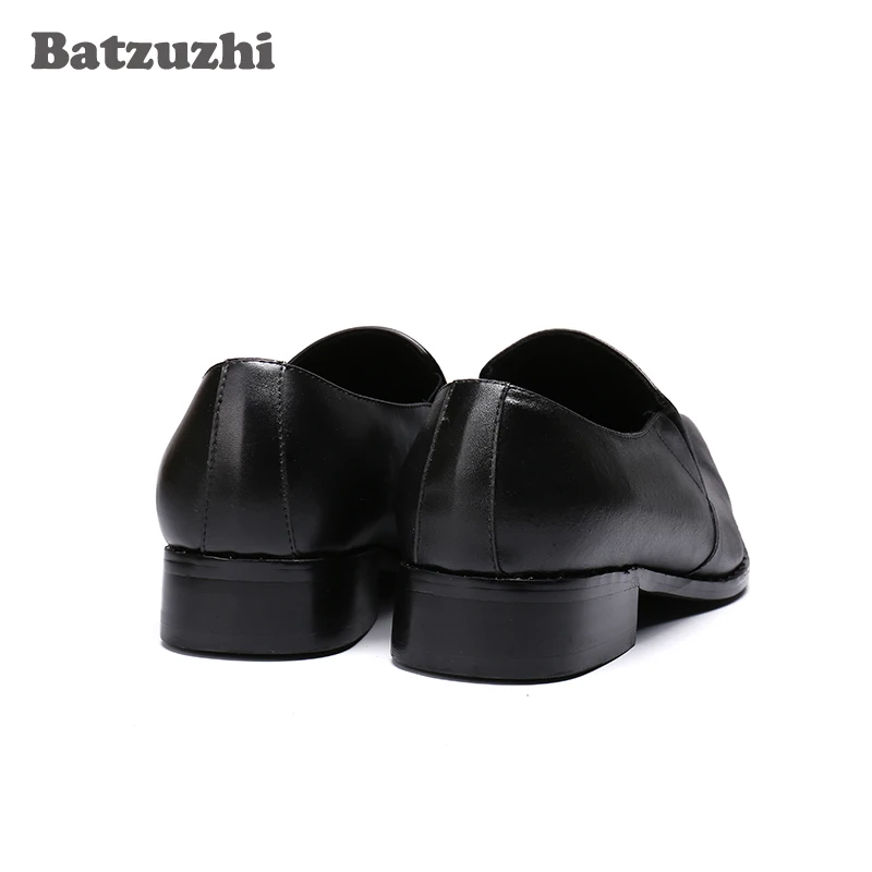 Туфли Batzuzhi мужские из натуральной кожи официальная деловая обувь классические с