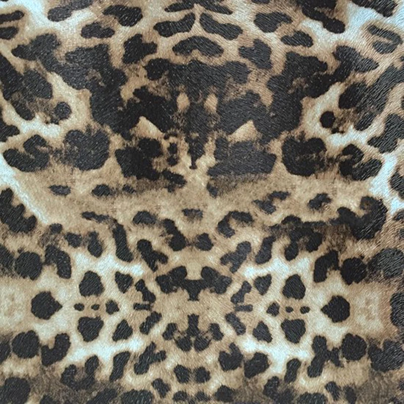 50 см* 138 мм леопардовая набивная кожаная ткань для самостоятельного пошива одежды HairBow сумки