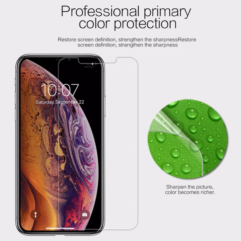2 шт/партия протектор экрана для iphone XR 6 1 дюймов NILLKIN Глянцевая супер прозрачная