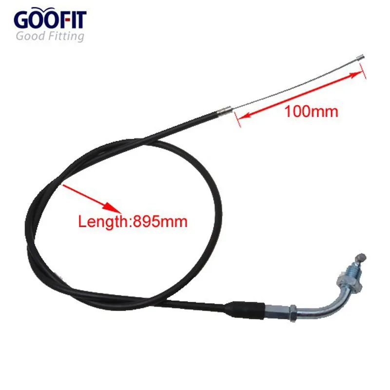 GOOFIT мотоцикл 35,2" Дроссельный кабель для 50cc 70cc 90cc 110cc 125cc Байк D030-077