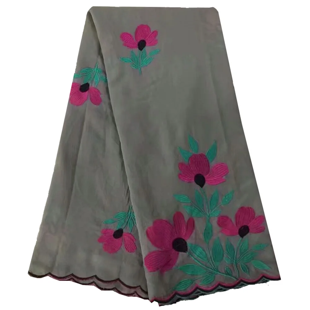 

Latest Cotton Material Lace Fabric For African Women Dress Embroidered Swiss Voile Lace High Quality Lace For Sewing
