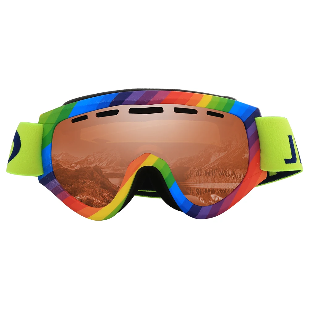 Jiepolly Ski Eyewear Snow Snowboard Frame Goggles Cycling Skating