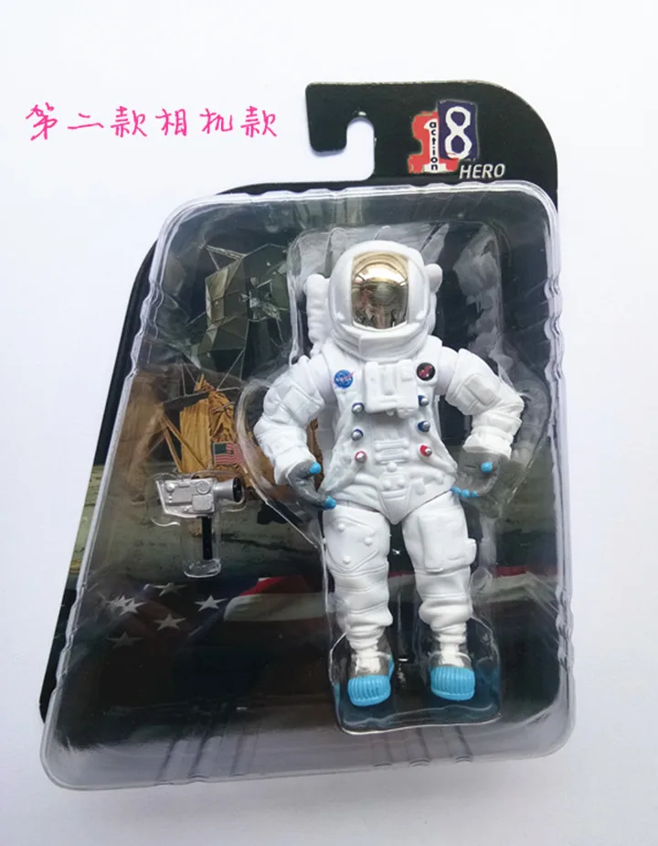 Simulation Pvc Figure Astronaut Spaceman Model Ornaments Dolls Toy Joints Movable Model Decoration Christmas Birthday Gift - Цвет: B