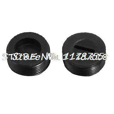 

.Pair Threaded 16mm Diameter Carbon Brush Holder Back Cap Cover
