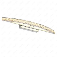 10 Вт/15 Вт/18 Вт светодиодный SMD 2835 настенный светильник бра для ванной комнаты столовой отеля зеркало передний светильник прозрачный кристалл