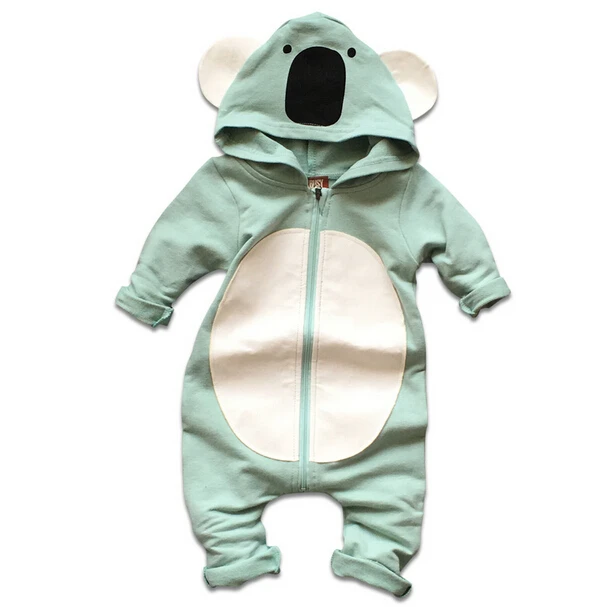 Autumn Baby Children Rompers Cute bear Baby Sweater Style Romper Hooded Baby Boys and Girls