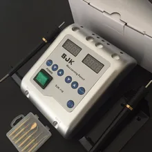 Стоматологическая лаборатория Электрический Вакер резной нож машина Двойная ручка+ 6 воск наконечник 110-220 В CE