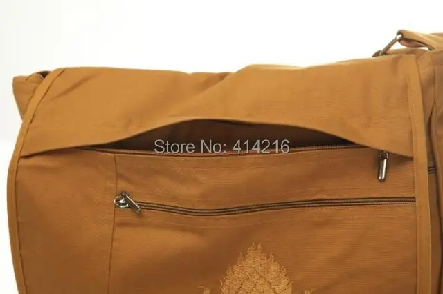 Холщовый мешок Лохан лежал пакет Будды Буддизм буддийский одно плечо боевых искусств сумки желтый