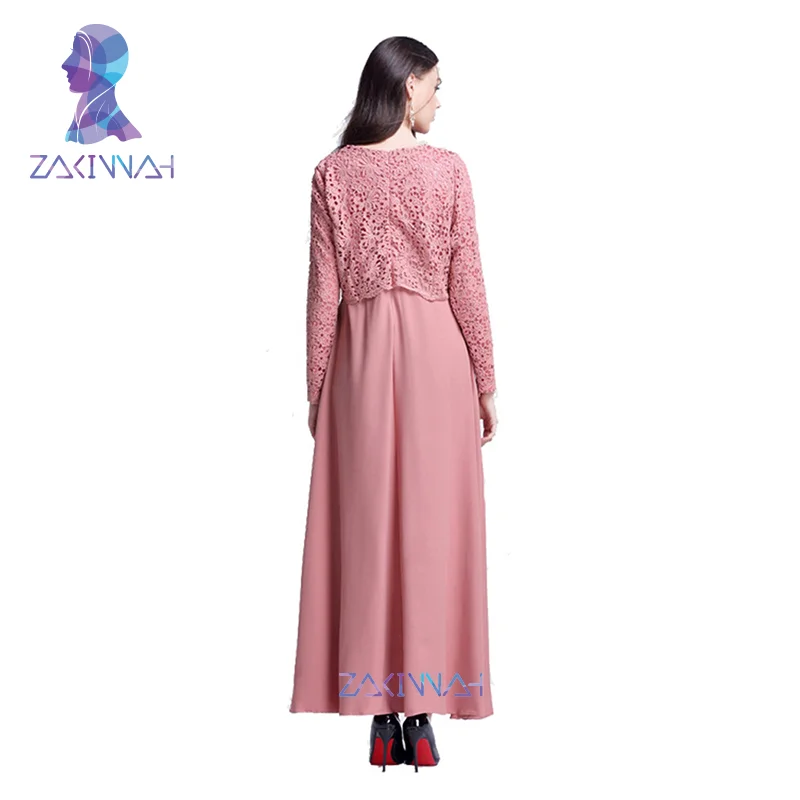 Новые исламские кружевные платья Abaya для женщин Кафтан Малайзия абайя Турецкая