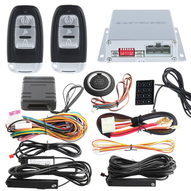 Rolling Code Car Alarm Kit Passive Keyless Entry Remote