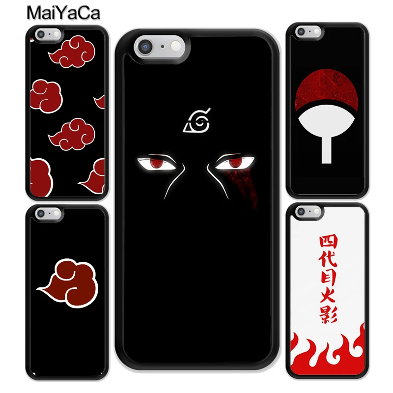 

MaiYaCa Naruto Akatsuki Clan Cloud Symbol TPU Phone Case For iphone XR XS MAX 11 Pro MAX X 6 6S 7 8 Plus 5 5S Back Cover Shell