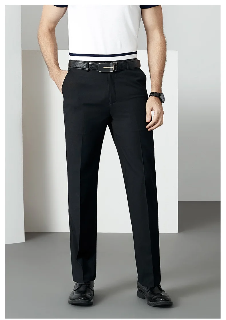 Мужские костюмные брюки теплые плотные формальные брюки флис эластичность стрейч бизнес плюс большой размер 9XL 10XL зимние прямые брюки