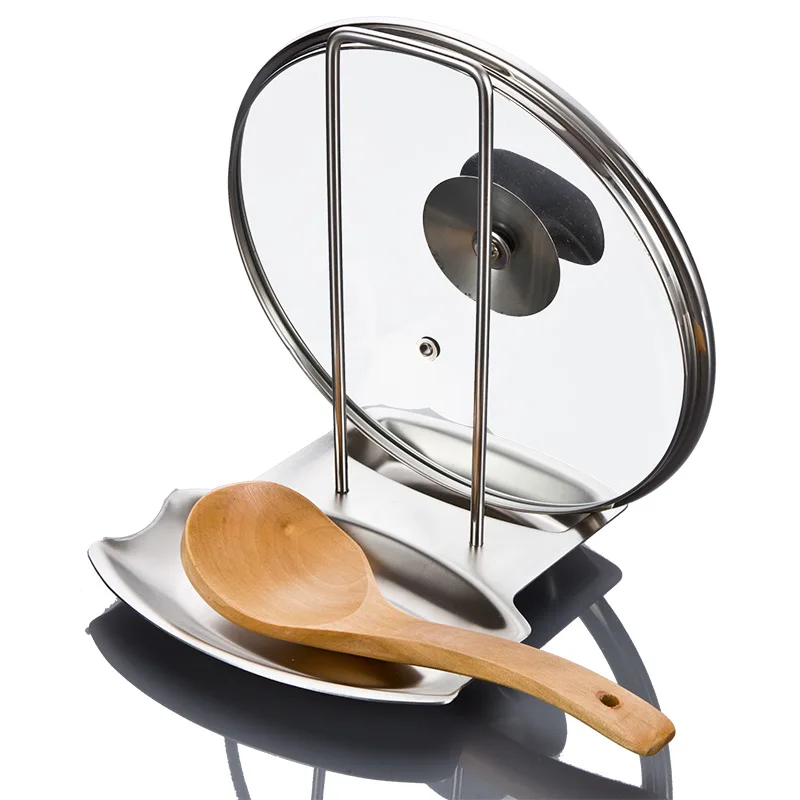 

Cooking Storage For Pan Cover Rack Stand Spoon Rest Holder Pot Lid Shelf Kitchen Decor Tool Pan Cover Stand Spoon Rest Holder