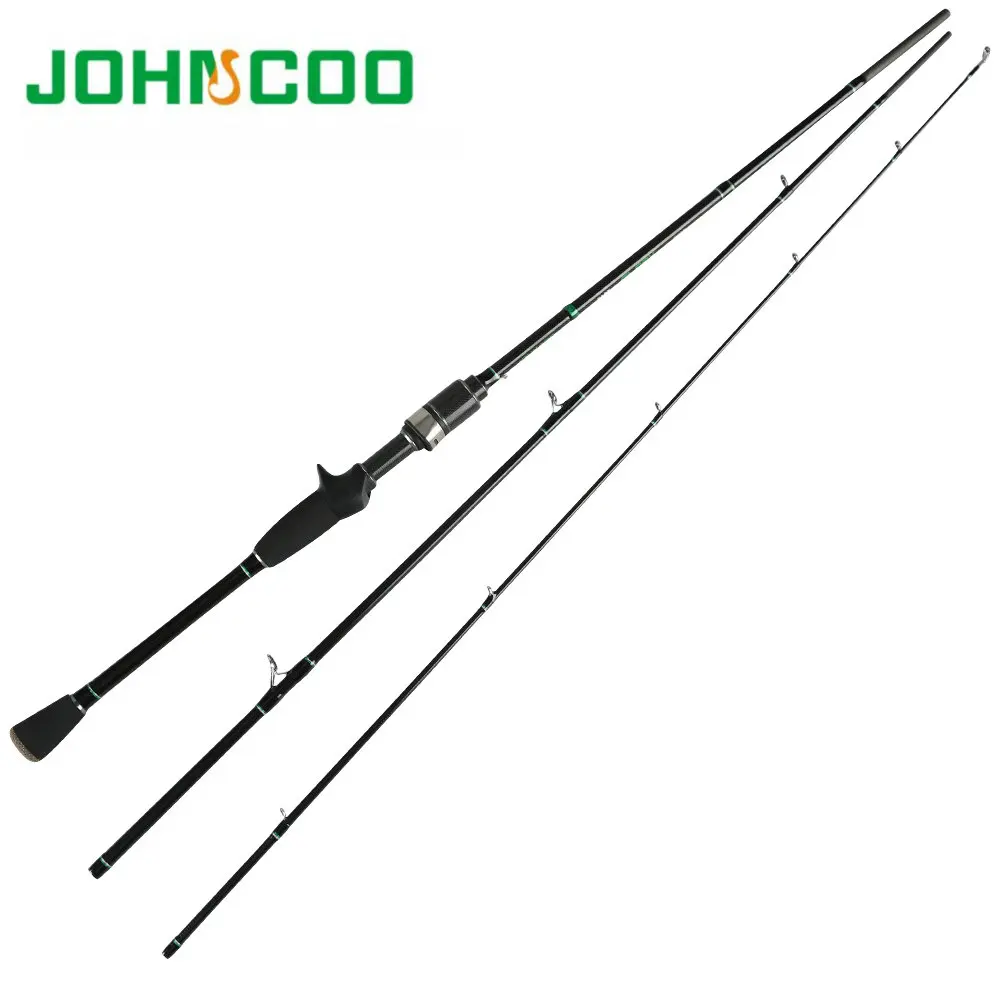 

JOHNCOO NEWEST 2.1m Casting & Spinning Fishing Rod 2-10g Lure Weight 3 sections Carbon Rod with K Serise Rings Fast System