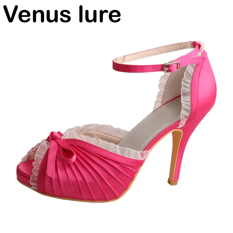 fuchsia sandals wedding