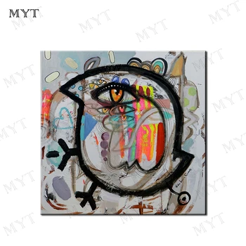 

MYT Free Shipping Cute Chick Wall Design Hand Painted Oil Painting on Canvas Cheap Modern Paintings Large Size No framed