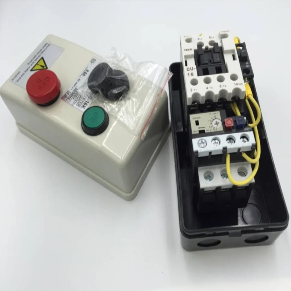 Magnetische Elektrische Motor Starter Motor Starter Schakelaar Enkelfasige Motor Starter 220 230 V