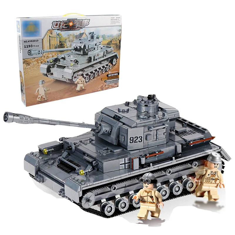 

New Arrival 1193pcs Tank Building Blocks Military Weapon War Army Model Set Educational Toys for Children Compatible B63
