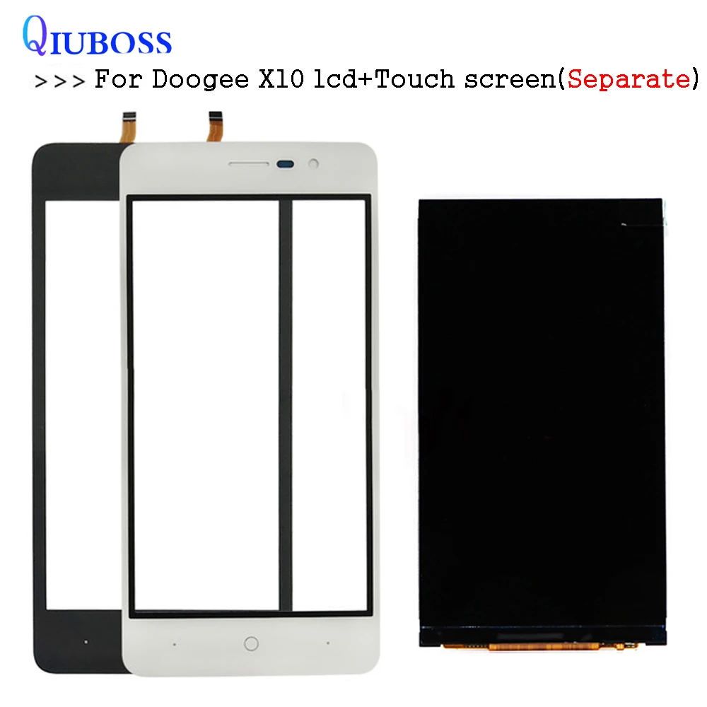 QIUBOSS For Doogee X10 LCD Display+Touch Screen 100% Tested LCD+Digitizer Glass Panel Replacement | Мобильные телефоны и