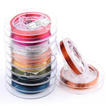 

10 x rollen Schmuckdraht Basteldraht Kupferdraht 9 m Neu