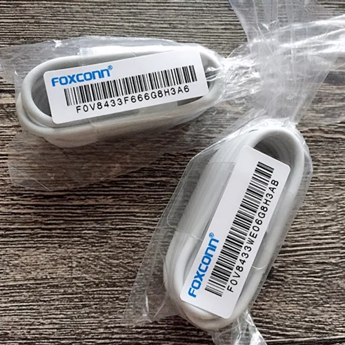 10 шт./лот 1 м/3 фута E75 5ic чип данных USB кабель зарядного устройства для Foxconn для iPhone 5/5S/6 6s 7 8 plus bule упаковка - Цвет: Белый