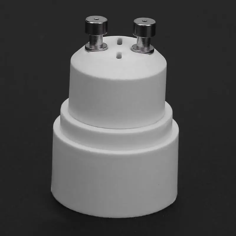 5 шт Gu10 к E14 адаптер Цоколь гнездо для патрона лампы света конвертер термостойкие белый основание лампы держатель