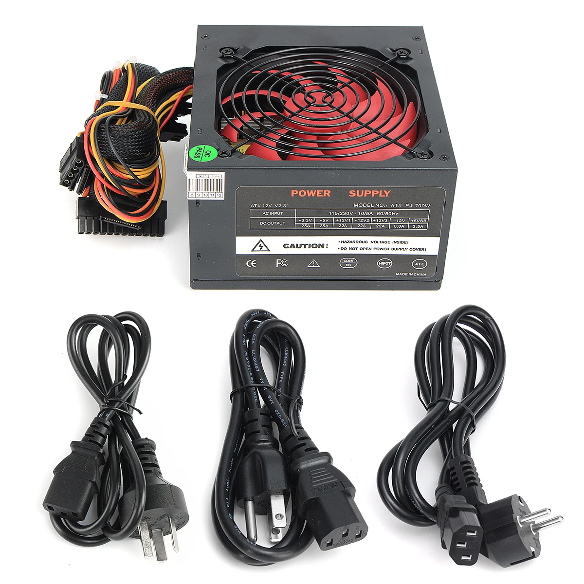 EU/AU/الولايات ماكس 700 W PCI SATA ATX 12 V الألعاب PC امدادات الطاقة 24Pin/موليكس /Sata 700 والت 12 CM مروحة جديد وحدة إمداد الطاقة للكمبيوتر ل BTC