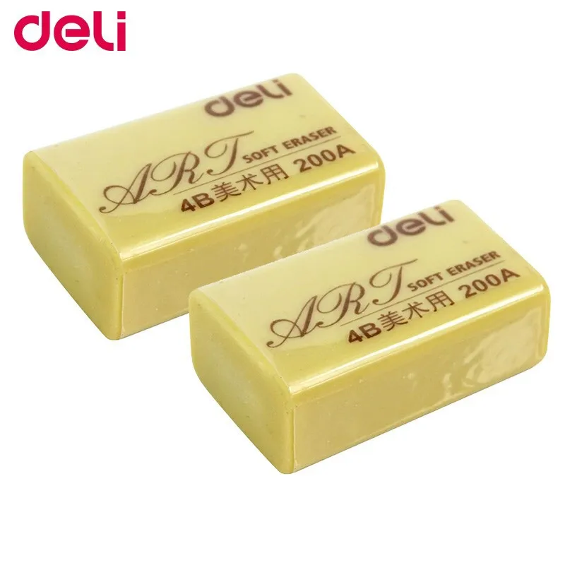 Набор канцтоваров для детей deli 7535 ластик большой рисунок Резина 4b 200a искусство мягкий ластик