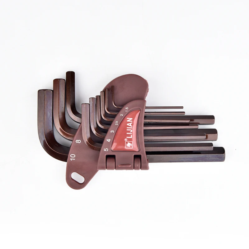 S2 Allen Key Tool Metric British Hex Key Wrench Ball Ended Flat Hex Wrenches Torque Wrench Spanner Hexagonal Key 9pcs Set