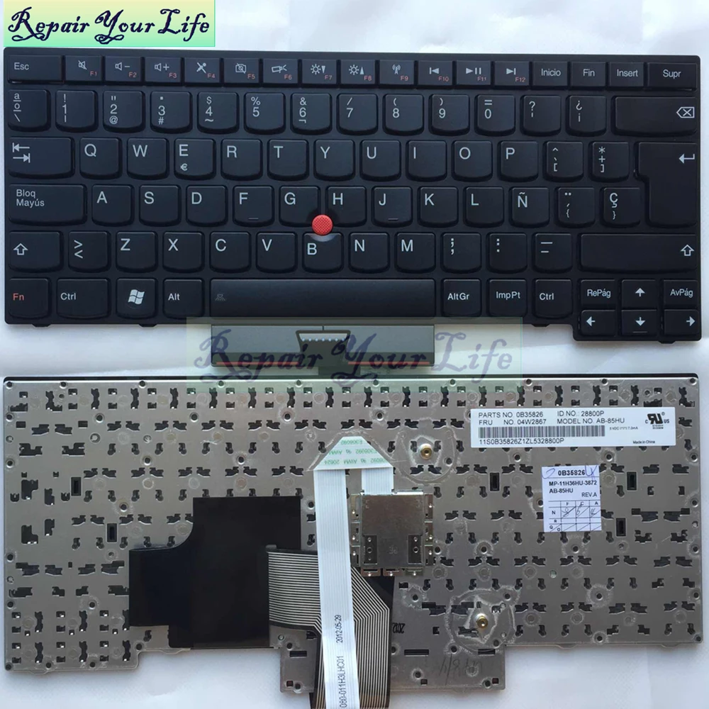 Ремонт вы жизнь Клавиатура ноутбука для Lenovo thinkpad E330 E335 E435 E430 E430C SP Испания