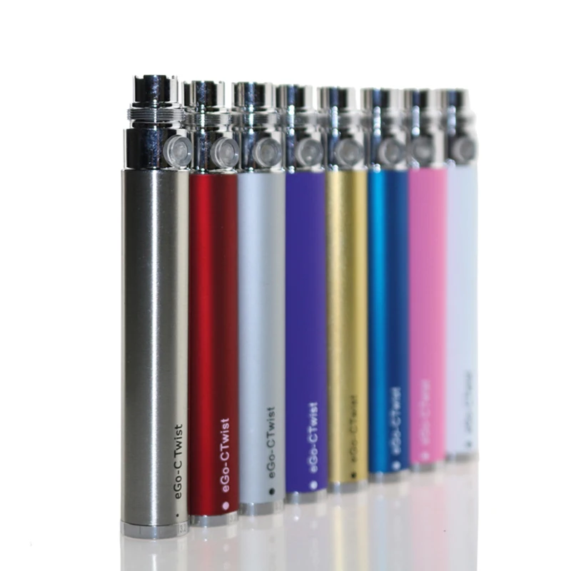 

30pcs/lot ego-C twist electronic cigarette ego twist battery ego-c twist variable voltage battery for MT3 t2