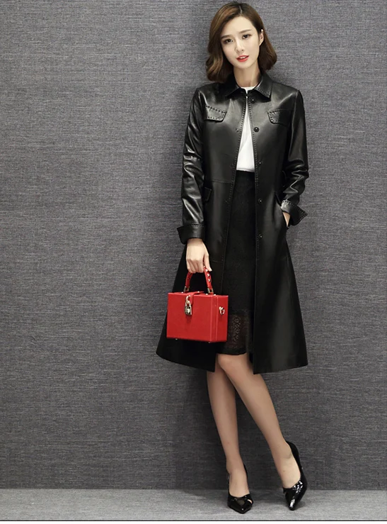 Frau Branded Echtes Leder Windschutz Trenchcoats Damen Naturliche Schaffell Jacken Schwarz Braun Plus Grossen Uberdimensionalen 2xl Xxxl Jacket Black Jacket Brandjacket Jacket Aliexpress