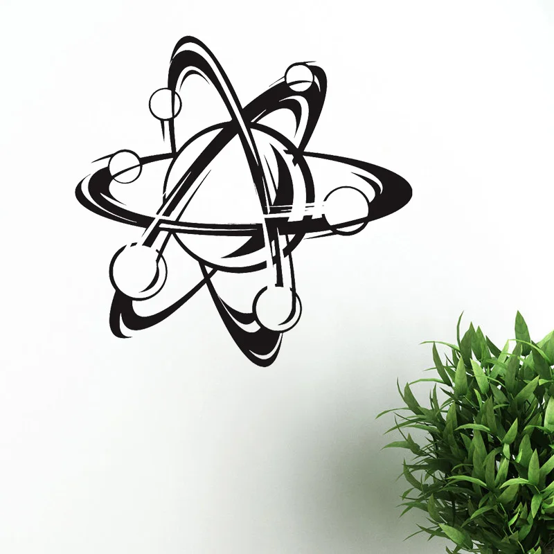 Наклейки на стену Atom Science S522 домашний декор нетоксичный материал из ПВХ настенные
