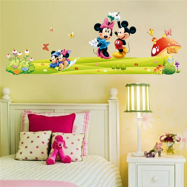 55*150cm wall stickers for kids room mickey mouse stickers mickey