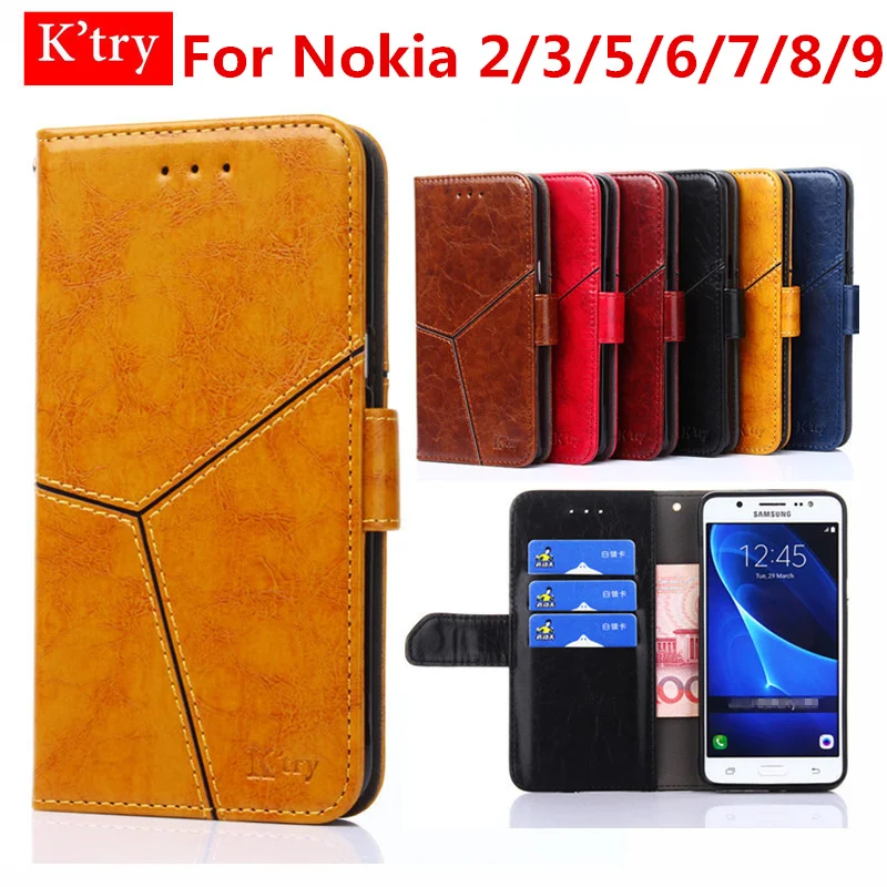 

For Nokia 3 5 6 2 7 Plus 8 9 Magnetic Leather Wallet Flip Cover For Nokia3 Nokia5 Nokia6 2018 Nokia7 Plus Coque with Kickstand