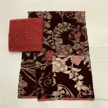 Новая мода шелк Велюр ткань жаккардовая ткань высококачественный Велюр ткань для женского платья! LXF583