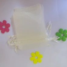 50 шт 10*15 см бежевая подарочная Сумка из органзы стенд для ювелирных украшений сумки Сумка на шнурке для браслетов/ожерелье/сумка из пряжи