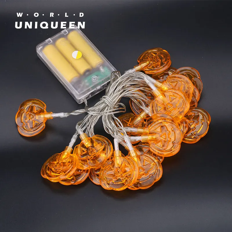

Dry battery power box led string light with pumpkin shape, warm light color with flash lighting mode for Christmas tree decorate