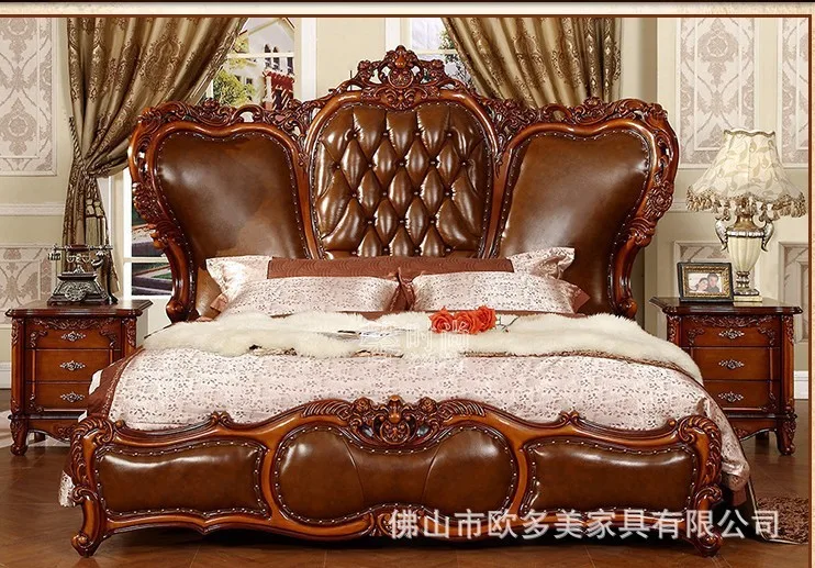 Современный в американском стиле из цельной древесины Страна Стиль Модные мебель для спальни d1403